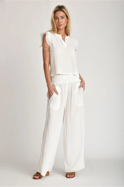 Muche & Muchette Evy Ruffle Shirt in White