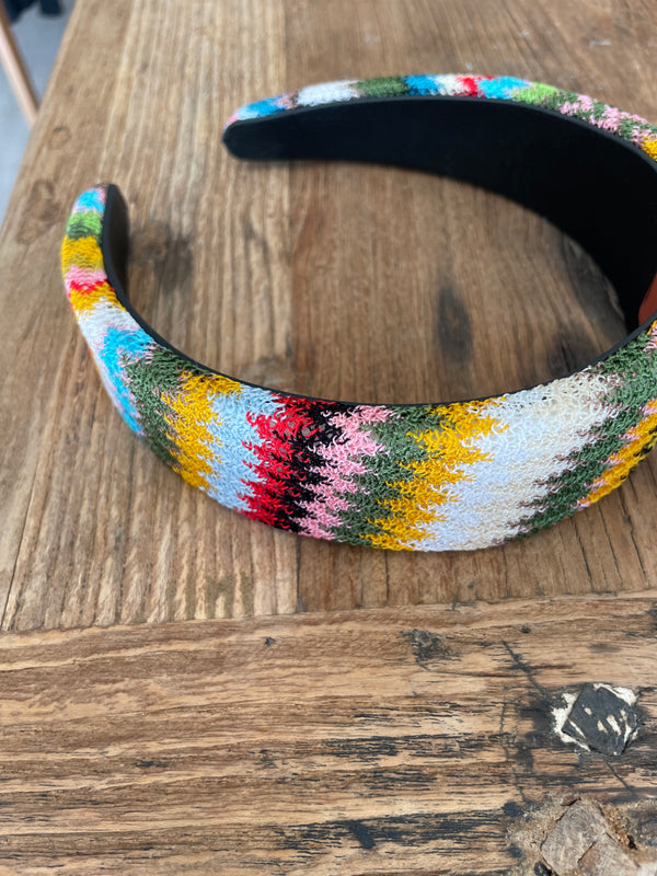 Missoni Zigzag Headband in Yellow Multi