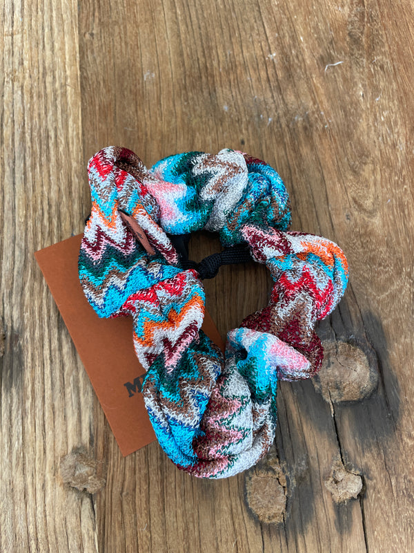 Missoni Scrunchie in Pink and Blue