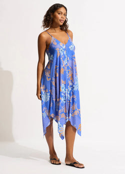 Seafolly Eden Scarf Dress in Azure 15% OFF