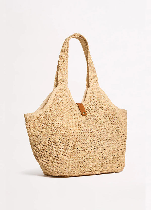 Seafolly Mirage Woven Tote Bag in Natural