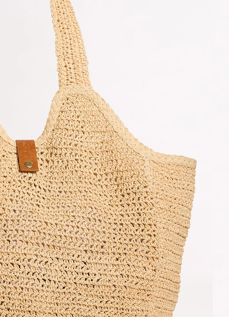 Seafolly Mirage Woven Tote Bag in Natural