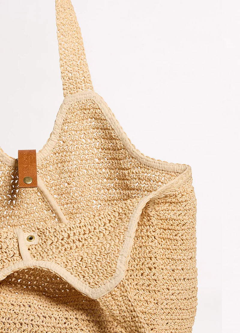 Seafolly Mirage Woven Tote Bag in Natural