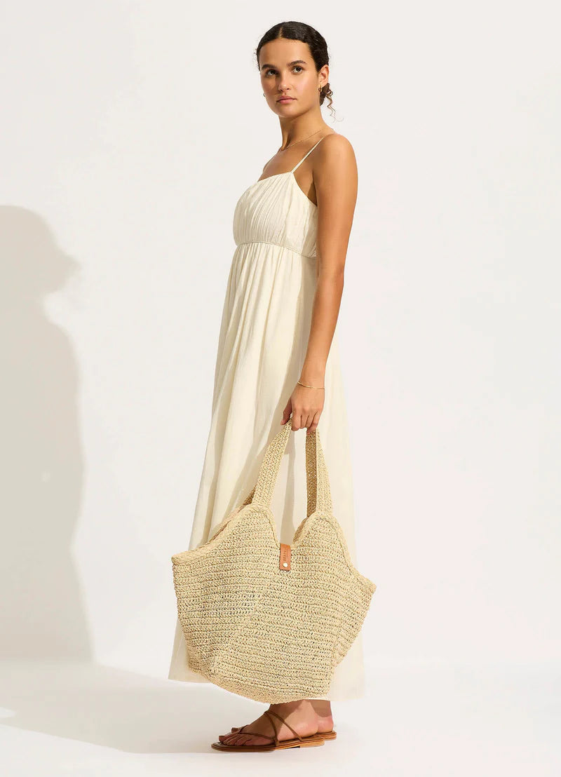 Seafolly Mirage Woven Tote Bag in Natural