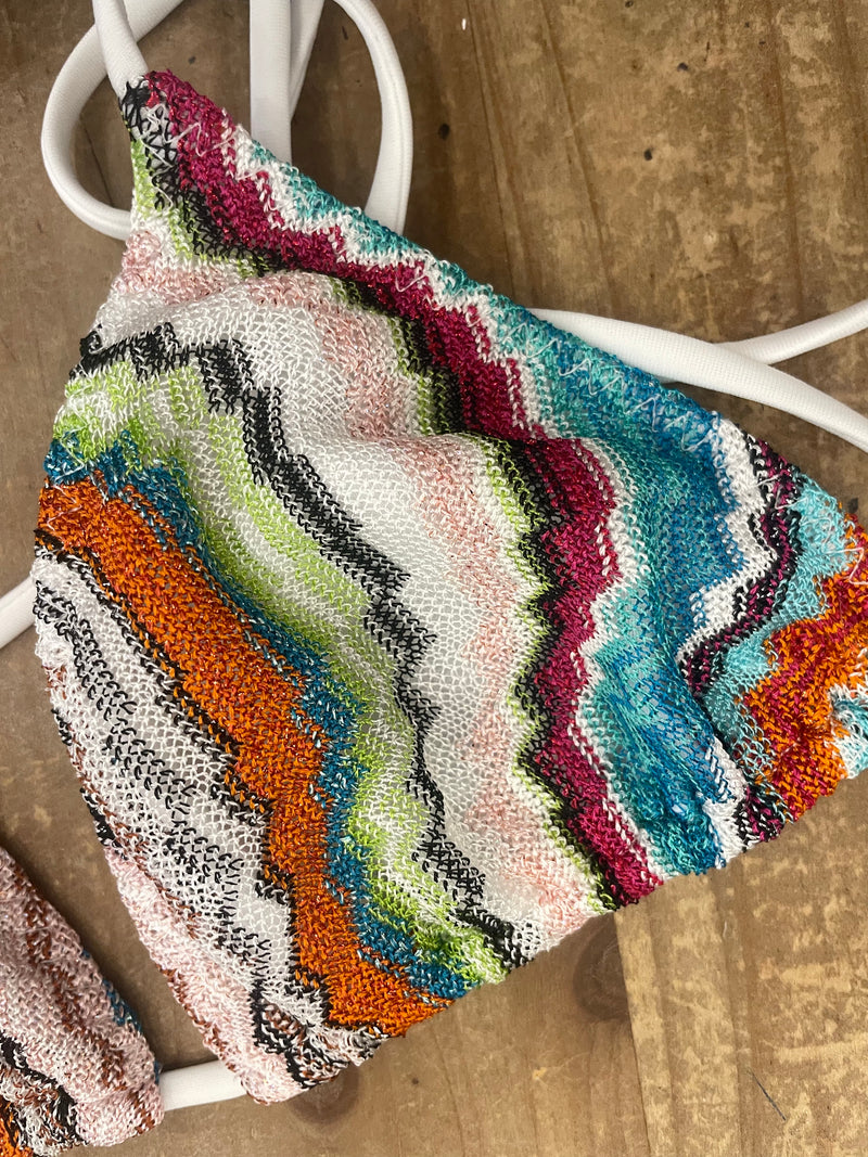 Missoni Lame Wavy Triangle Bikini