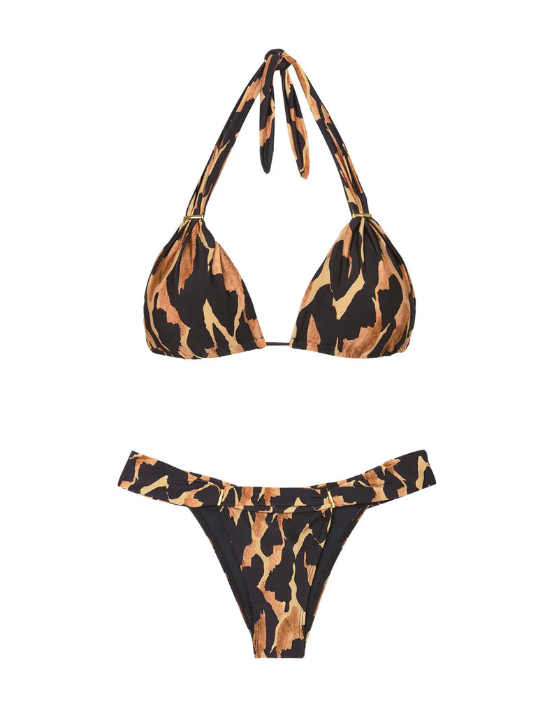 Vix Bia Tube Bikini Set in Camu (full bottom)