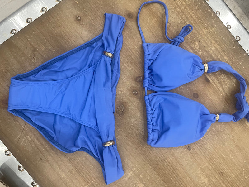 Vix Bia Tube Bikini Set in Ethereal Blue (full bottom)