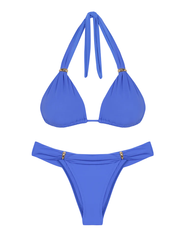 Vix Bia Tube Bikini Set in Ethereal Blue (full bottom)