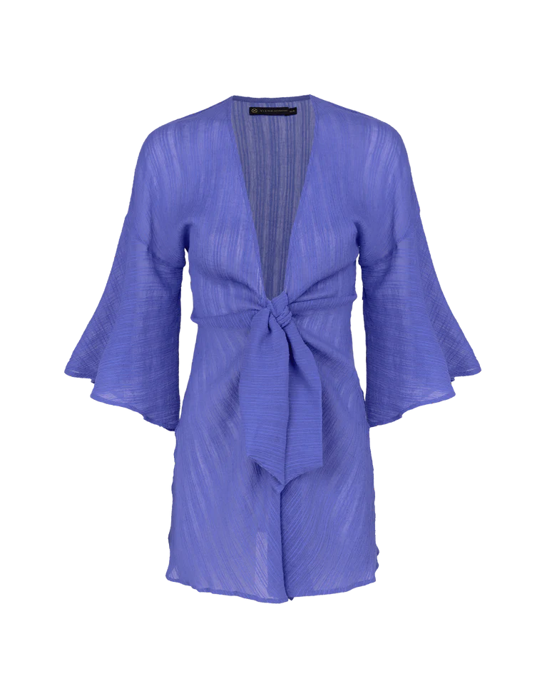 Vix Perola Short Cover Up in Ethereal Blue