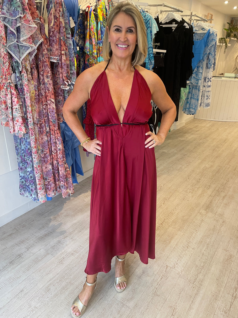 BeachCult Ibiza Dress in Wine