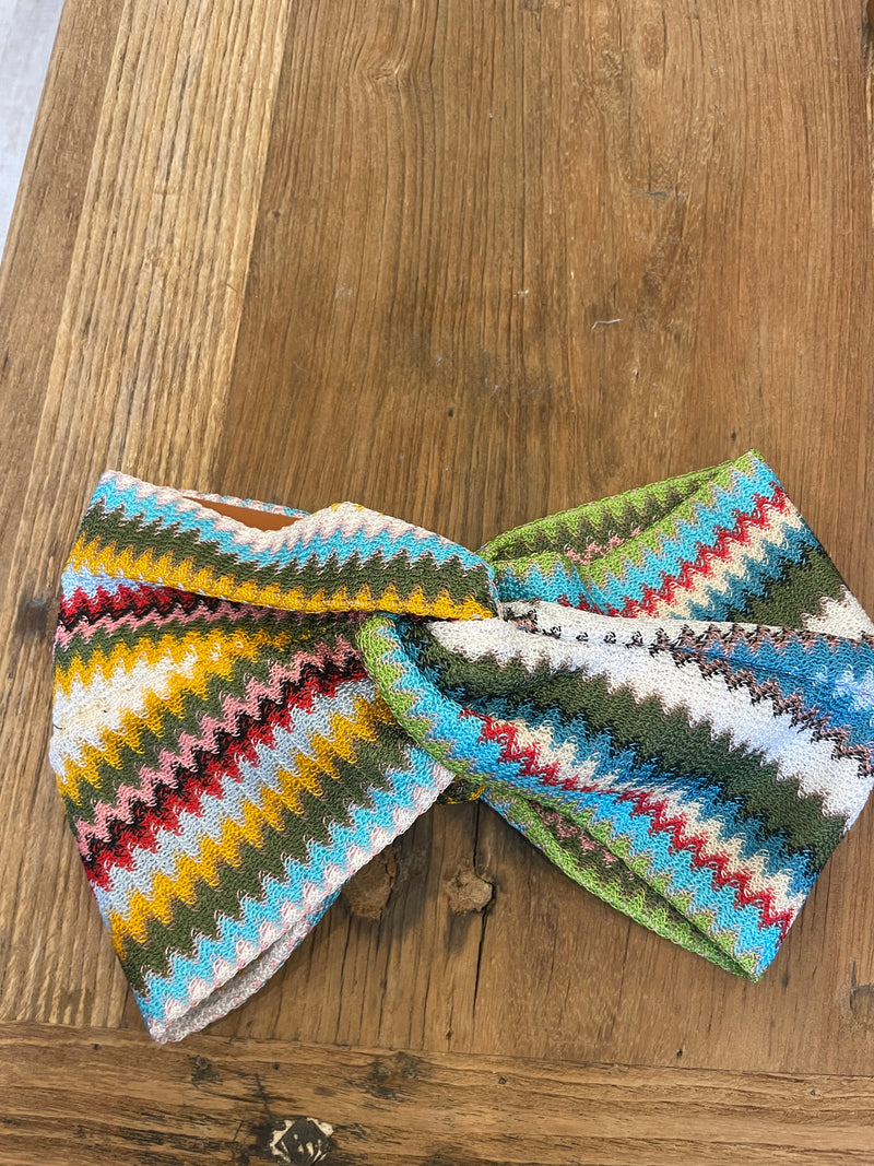 Missoni Zigzag Headband Yellow Multi