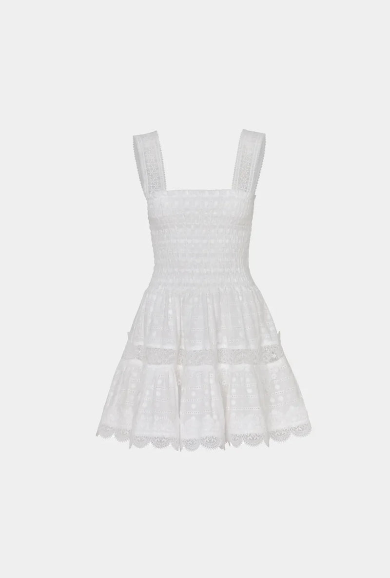 Waimari Leah Mini Dress in White