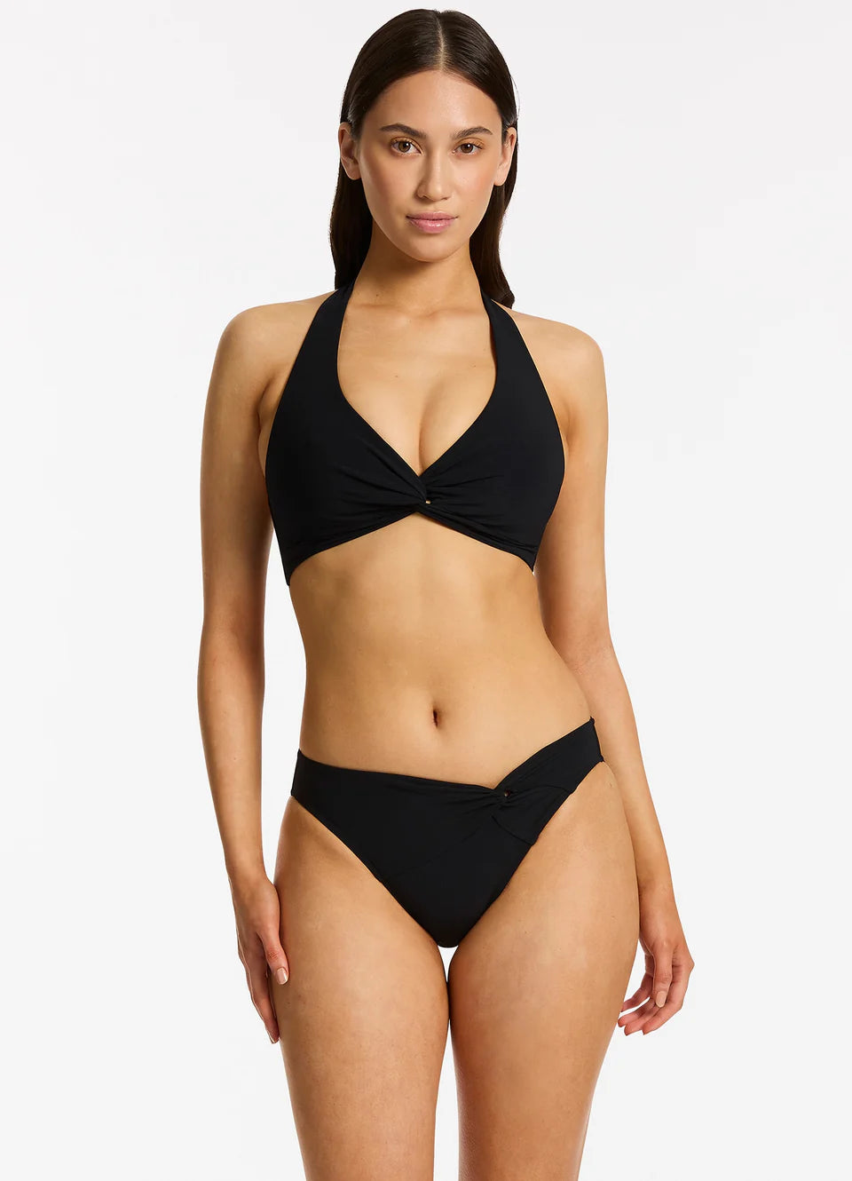 Jets Jetset D/DD Twist Bikini Set Black