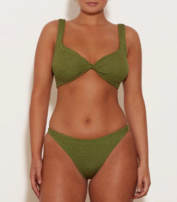 HunzaG Juno Bikini in Metallic Moss