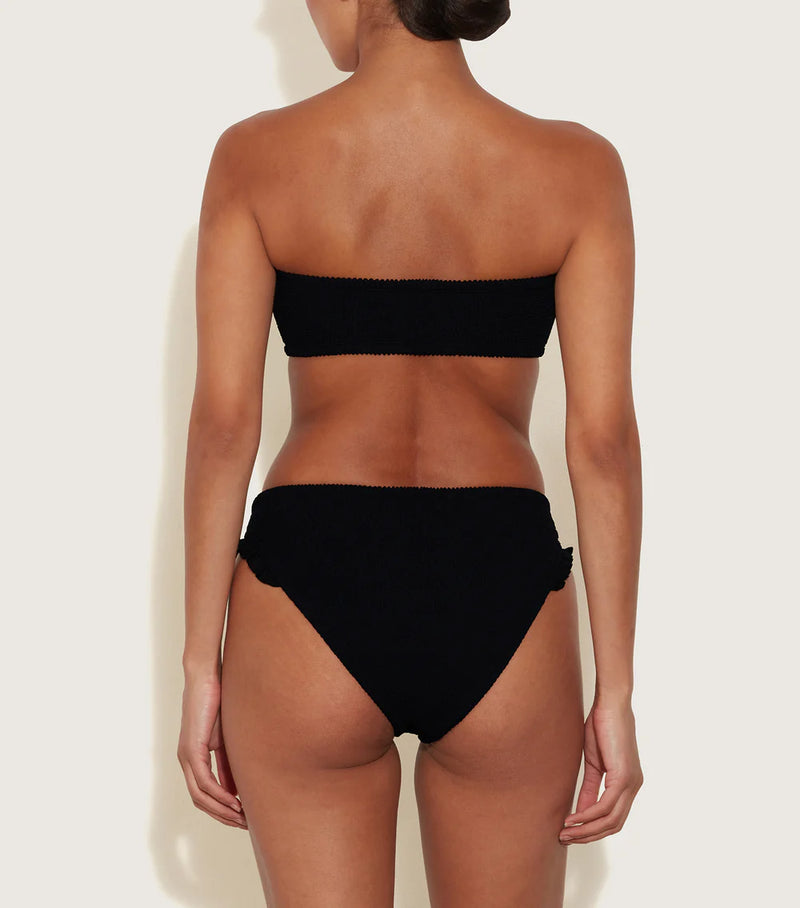 HunzaG Tracey Frill Bikini in Black