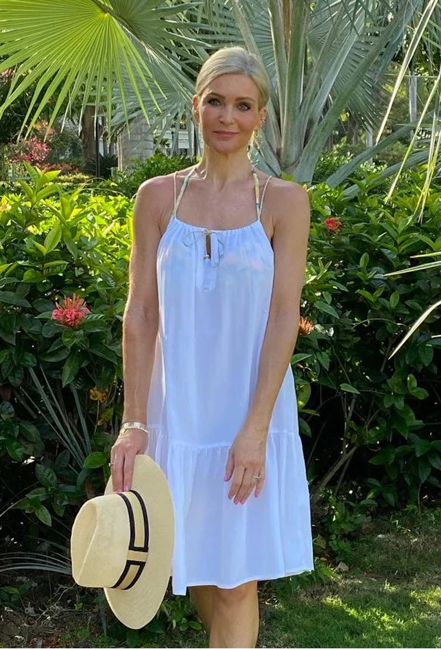 Lindsey Brown Toulouse White Sun Dress 15% OFF