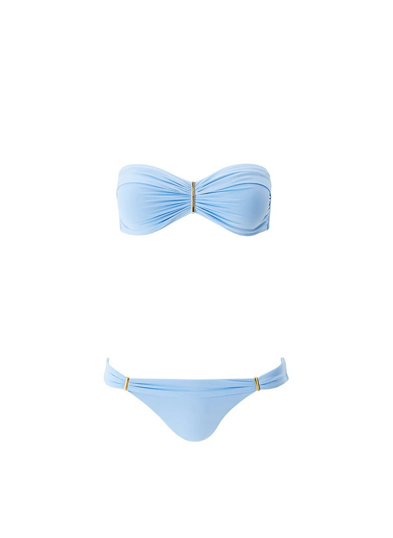 Melissa Odabash Positano Bikini Set in Dusty Blue