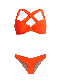 PQ Swim Perla Omni Neon Coral Bikini Set 15% OFF