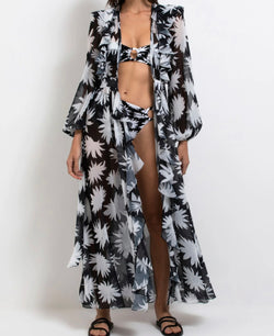 Patbo Dahlia Tie Front Maxi Robe 15% OFF