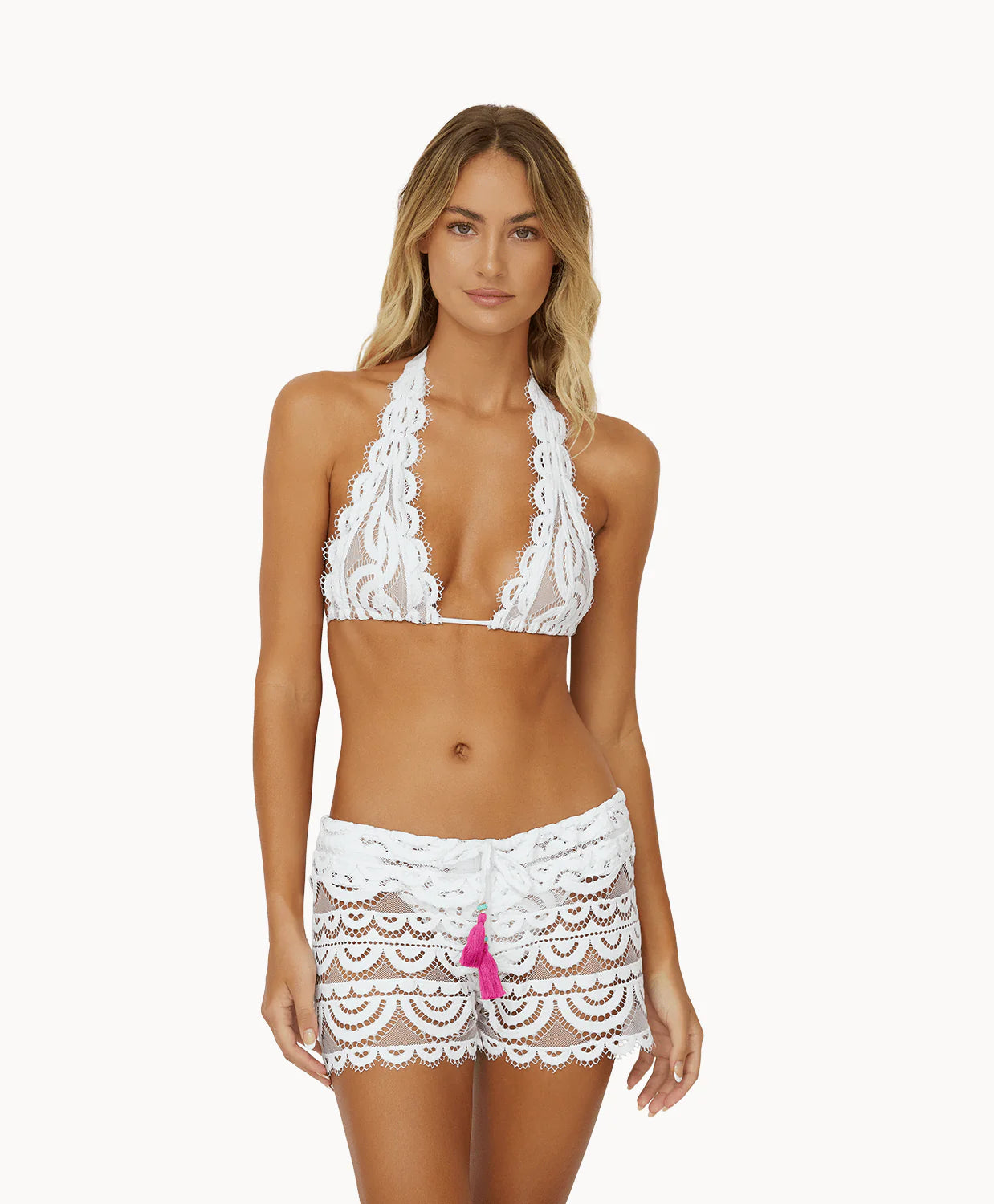 PQ Swim Water Lily Lexi Shorts White